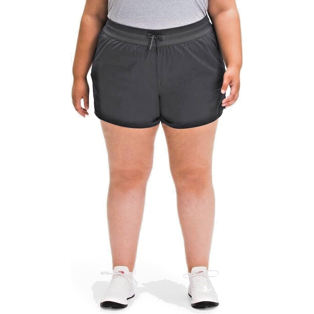 The North Face Women's Plus Size Shorts Motion Activewear Short Dark Grey